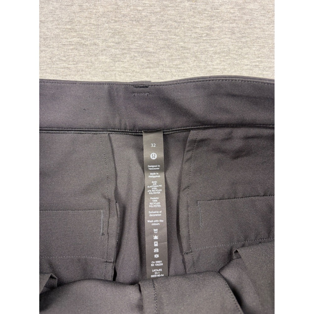 Lululemon Commission Short Classic-Fit 7" Size 32 Black FSU Seminoles Golf Chino - Picture 3 of 8